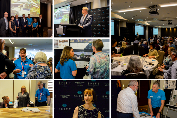 Collages of images from the Housing Solutions Forum