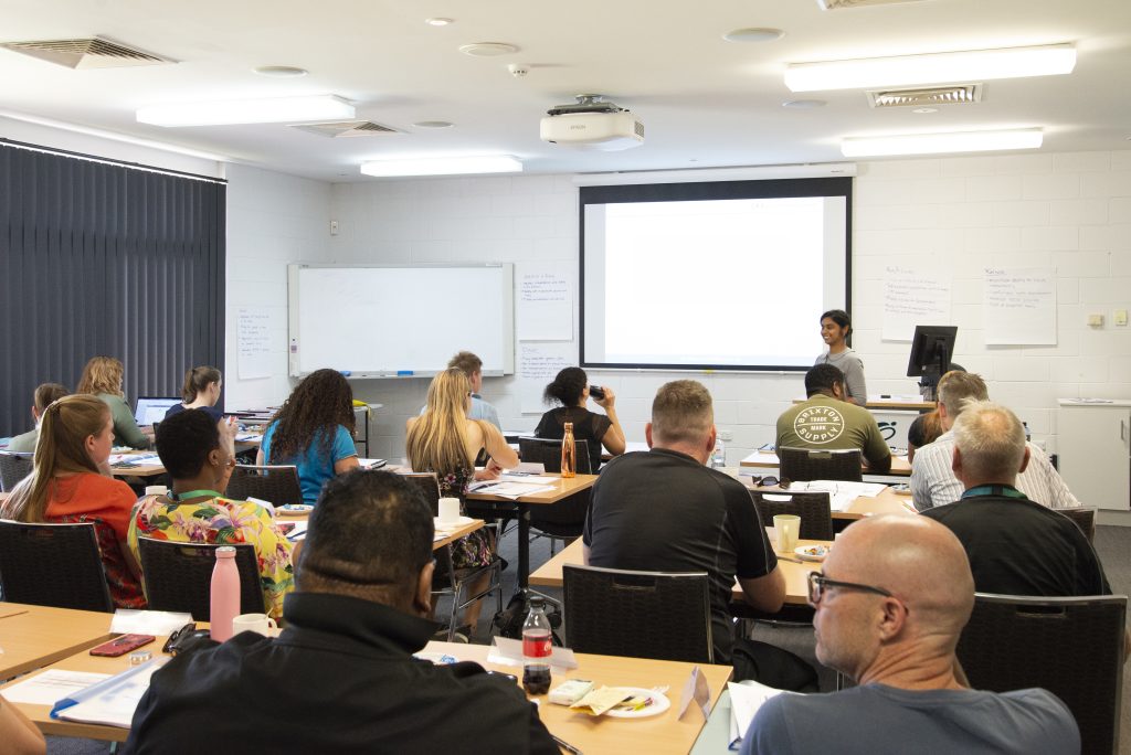 Generic image of a group of people attending training at a Rocky Bay Hub.