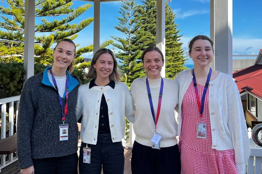 Rocky Bay therapists pose for a group photo.